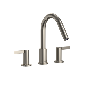 Alternate Image for TOTO GF Two Lever Handle Deck-Mount Roman Tub Filler Trim, Polished Nickel, Brass, TBG11201UA#PN