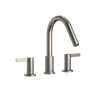 TOTO GF Two Lever Handle Deck-Mount Roman Tub Filler Trim, Polished Nickel, Brass, TBG11201UA#PN