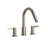 TOTO GF Two Lever Handle Deck-Mount Roman Tub Filler Trim, Polished Nickel, Brass, TBG11201UA#PN