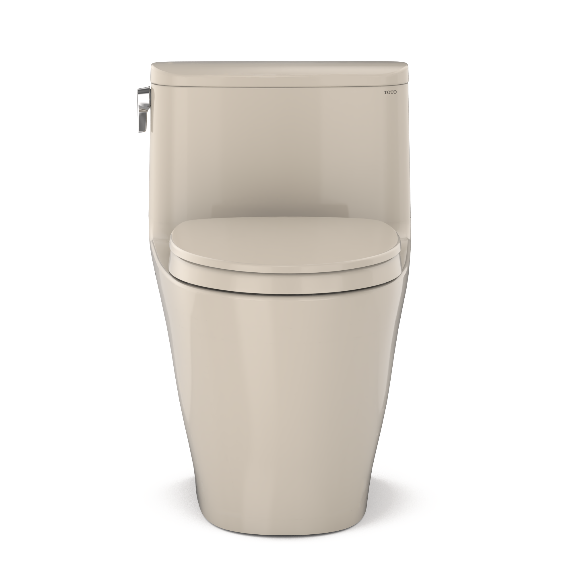 TOTO Nexus 1G One-Piece Elongated 1.0 GPF Universal Height Toilet with CEFIONTECT and SS124 SoftClose Seat, WASHLET+ Ready, Bone, Vitreous China, MS642124CUFG#03