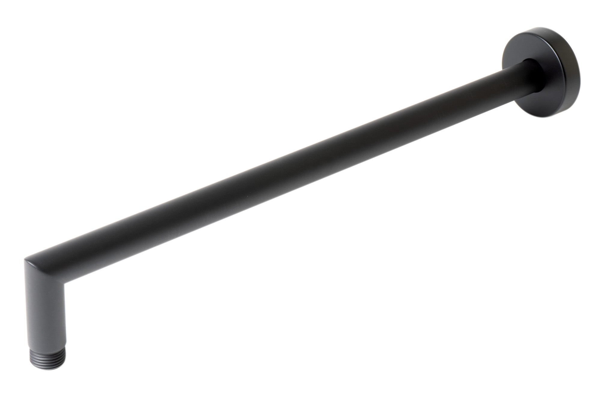 ALFI brand ABSA16R-BM Black Matte 16" Round Wall Shower Arm, Brass