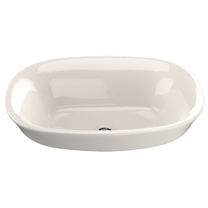 Alternate Image for TOTO Maris Oval Semi-Recessed Vessel Bathroom Sink with CEFIONTECT, Sedona Beige, Vitreous China, LT480G#12