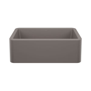 Alternate Image for Blanco Ikon 30" Silgranit Farmhouse Sink, Volcano Gray, No Faucet Hole, 443113