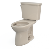 TOTO Drake Transitional Two-Piece Elongated 1.28 GPF Universal Height TORNADO FLUSH Toilet with CEFIONTECT, Bone, Vitreous China, CST786CEFG#03