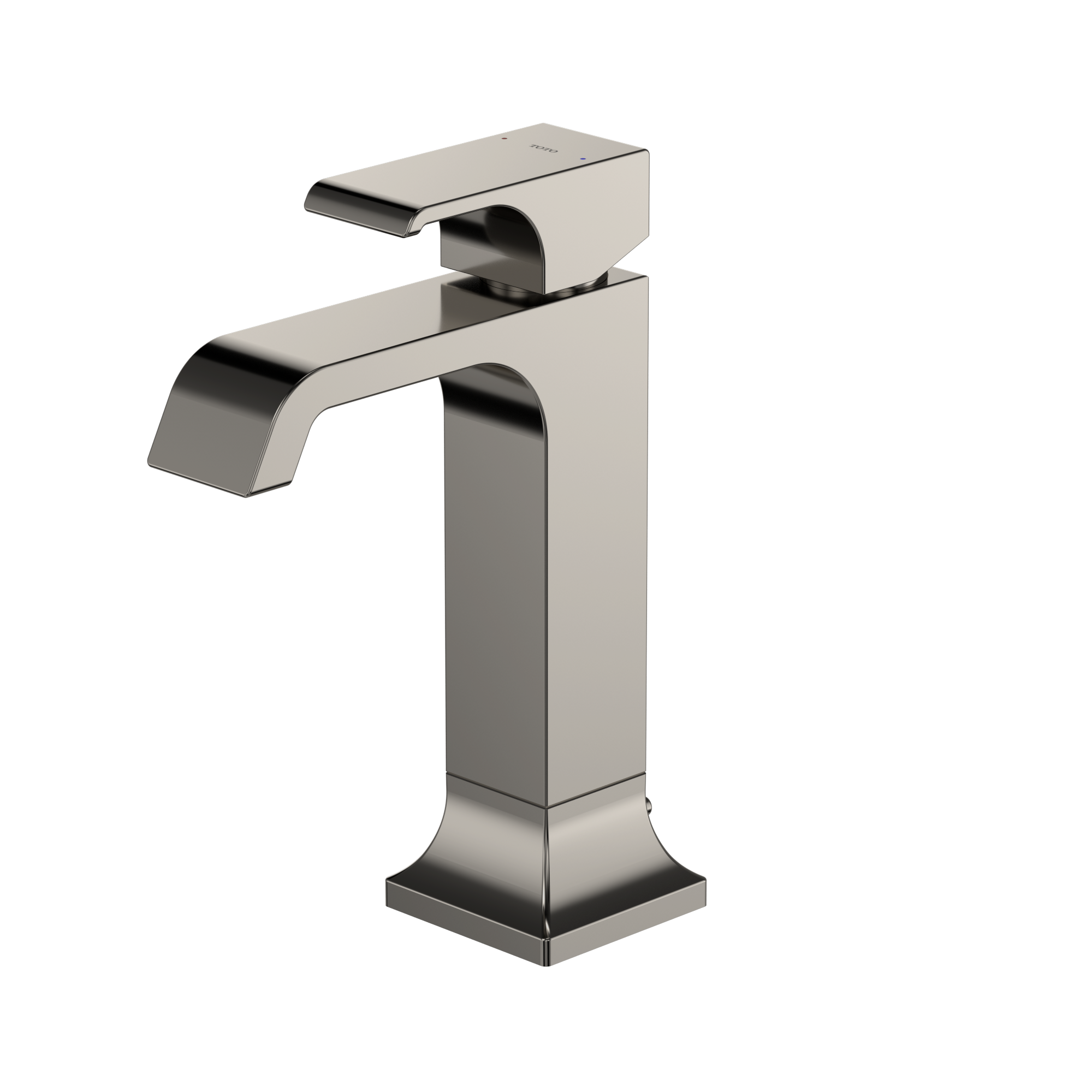 TOTO GC 1.2 GPM Single Handle Semi-Vessel Bathroom Sink Faucet with COMFORT GLIDE Technology, Polished Nickel, Brass, TLG08303U#PN