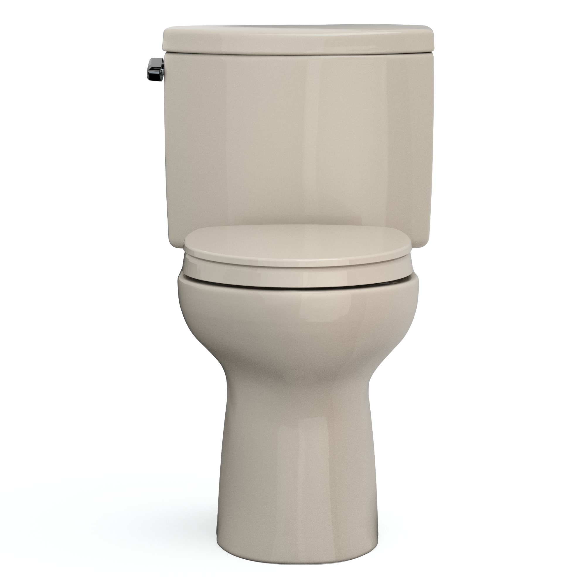 TOTO Drake II Two-Piece Elongated 1.28 GPF Universal Height Toilet with CEFIONTECT and SS124 SoftClose Seat, WASHLET+ Ready, Bone, Vitreous China|Plastic, MS454124CEFG#03