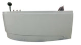 Eago 59" Acrylic Corner Neo-angle Round Bathtub, White, AM161-L