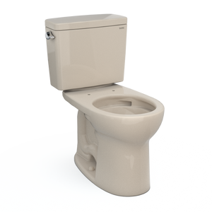 Alternate Image for TOTO Drake Two-Piece Round 1.6 GPF Universal Height TORNADO FLUSH Toilet with CEFIONTECT, Bone, Vitreous China, CST775CSFG#03