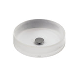 TOTO Luminist Round Vessel Bathroom Sink, Frosted White, Epoxy Resin, LLT150#61