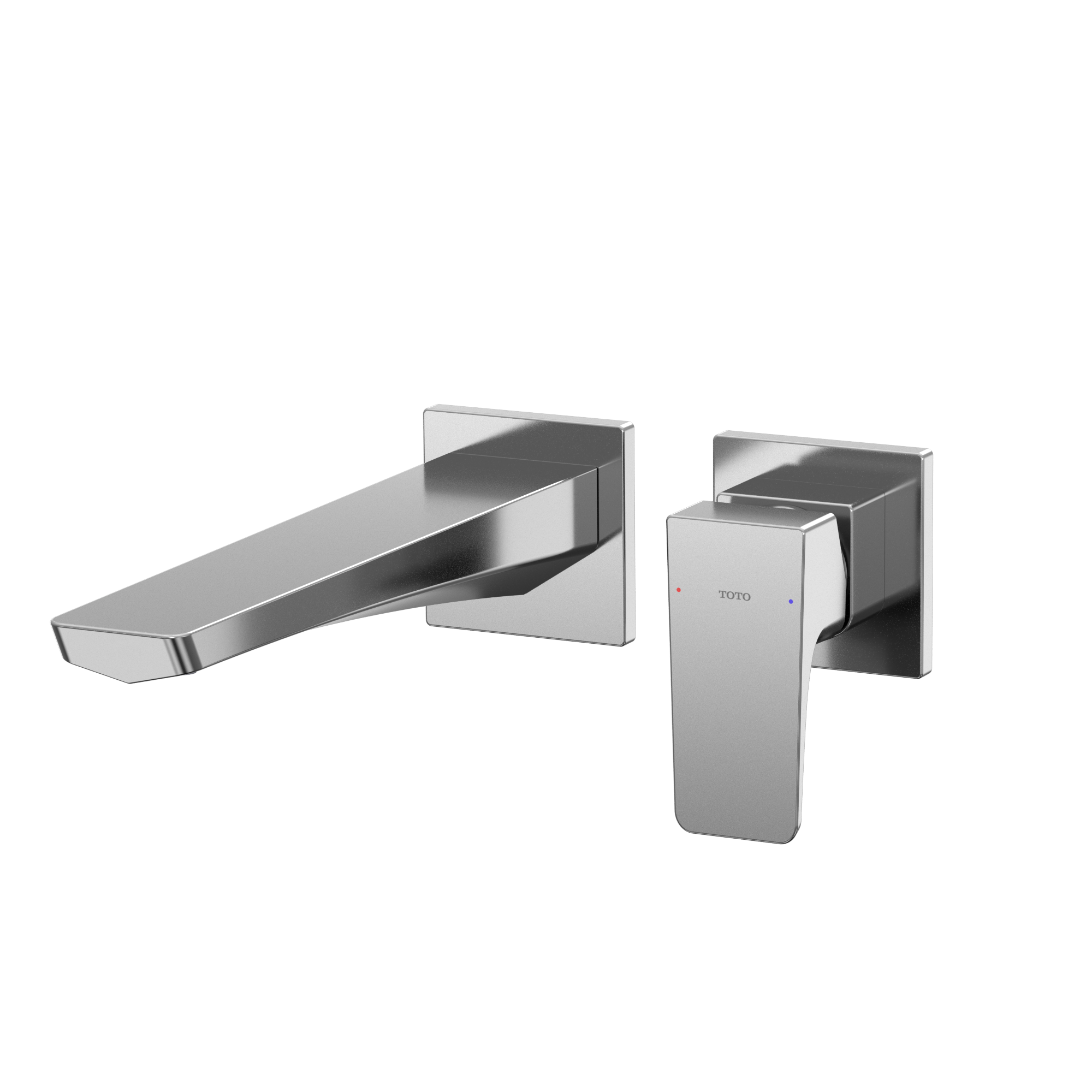 TOTO GE 1.2 GPM Wall-Mount Single-Handle Long Bathroom Faucet with COMFORT GLIDE Technology, Polished Chrome, Brass, TLG07308U#CP