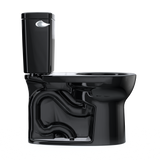 TOTO Drake Two-Piece Round 1.6 GPF Universal Height TORNADO FLUSH Toilet, Ebony, Vitreous China, CST775CSF#51