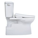 TOTO WASHLET+ Vespin II Two-Piece Elongated 1.28 GPF Toilet with Auto Flush WASHLET+ S7A Contemporary Bidet Seat, Cotton White, Vitreous China|Plastic, MW4744736CEFGA#01