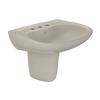 TOTO Prominence Oval Wall-Mount Bathroom Sink with CEFIONTECT and Shroud for 8 Inch Center Faucets, Bone, Vitreous China, LHT242.8G#03