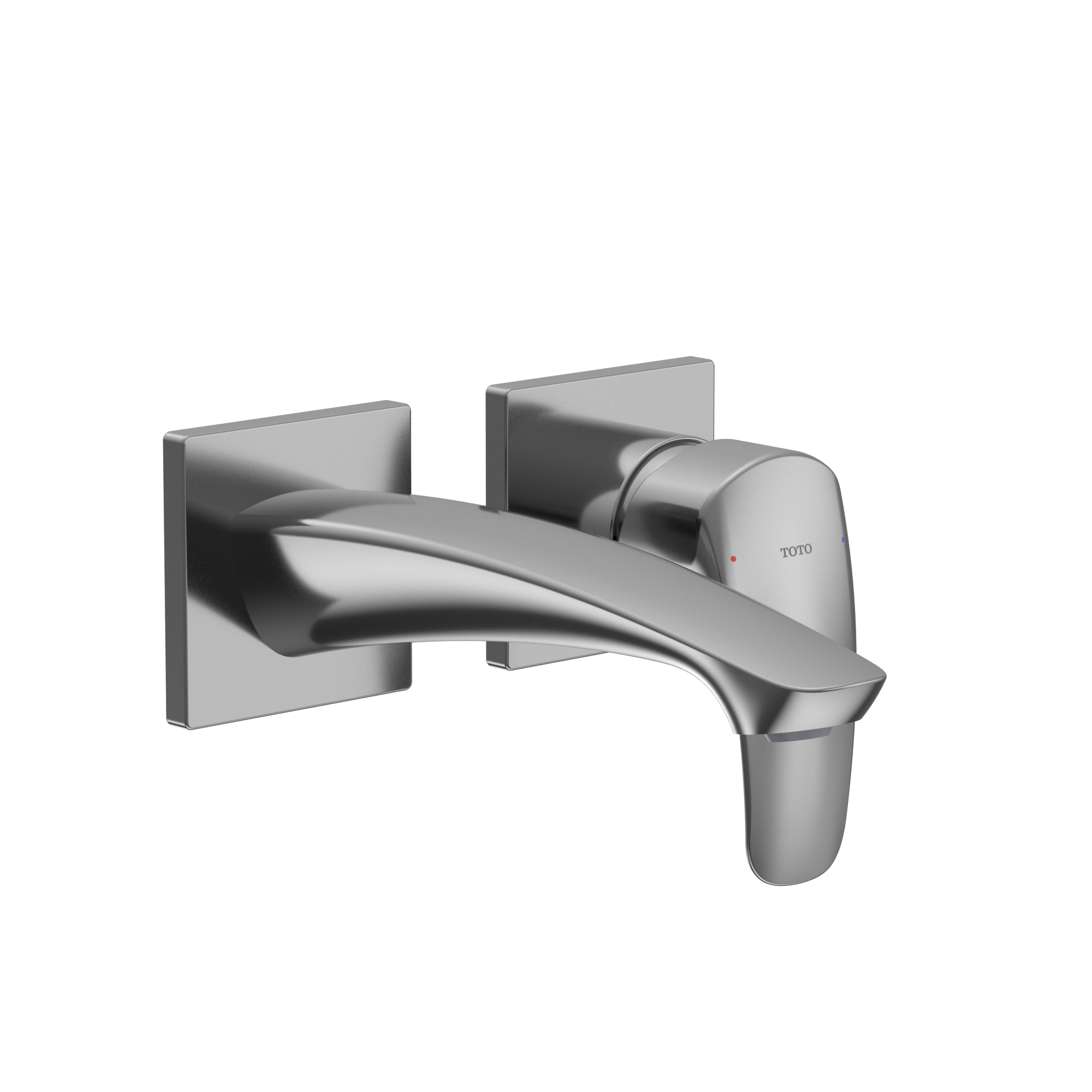 TOTO GM 1.2 GPM Wall-Mount Single-Handle Bathroom Faucet with COMFORT GLIDE Technology, Polished Chrome, Brass, TLG09307U#CP