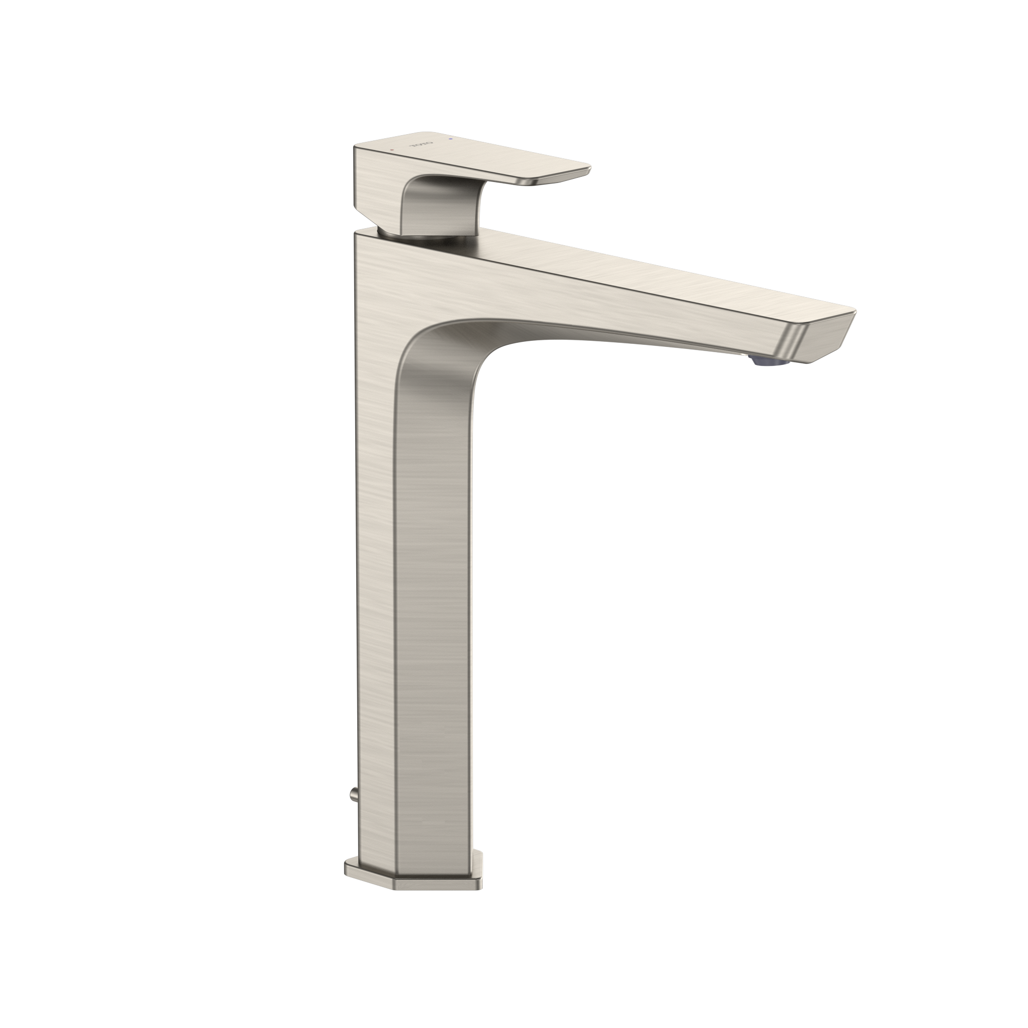 TOTO GE 1.2 GPM Single Handle Vessel Bathroom Sink Faucet with COMFORT GLIDE Technology, Brushed Nickel, Brass, TLG07305U#BN