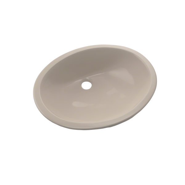 TOTO Rendezvous Oval Undermount Bathroom Sink with CEFIONTECT, Bone, Vitreous China, LT579G#03