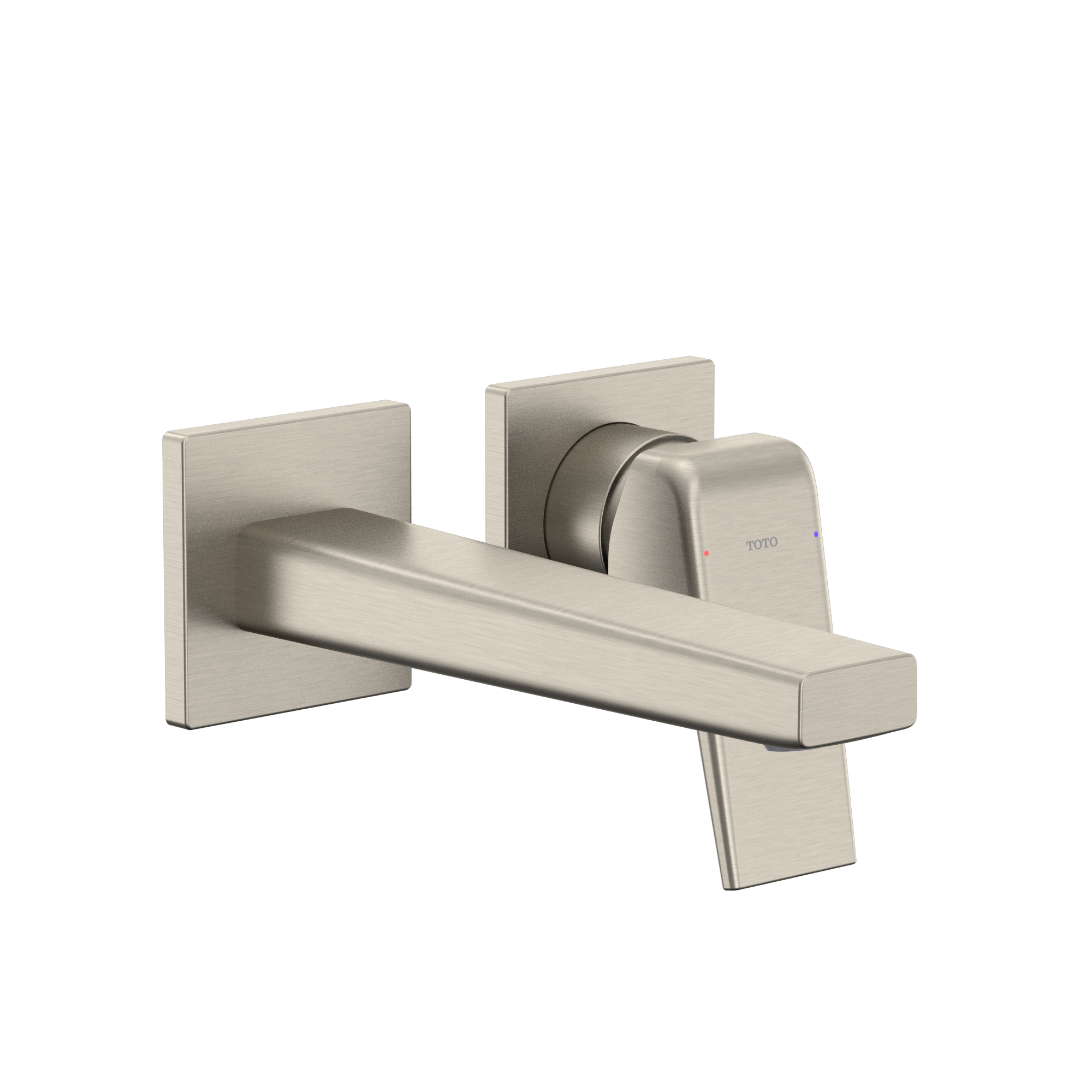 TOTO GB 1.2 GPM Wall-Mount Single-Handle Bathroom Faucet with COMFORT GLIDE Technology, Brushed Nickel, Brass, TLG10307U#BN