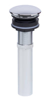 ALFI Polished Chrome Pop Up Drain for Bathroom Sink without Overflow, AB9055-PC