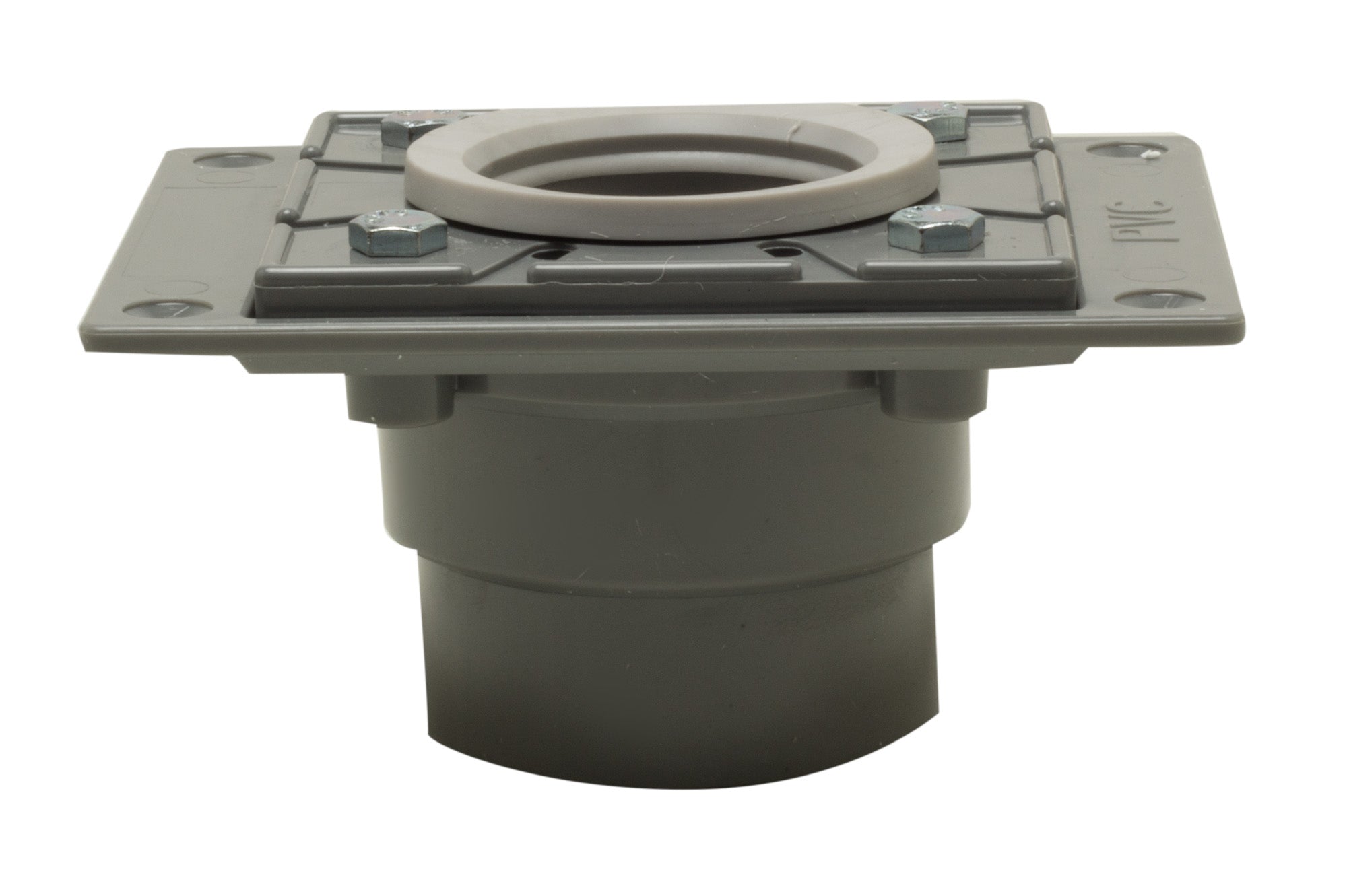 ALFI brand ABDB55 PVC Shower Drain Base with Rubber Fitting, Gray