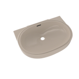 TOTO Oval 19-11/16" x 13-3/4" Undermount Bathroom Sink with CEFIONTECT, Bone, Vitreous China, LT546G#03