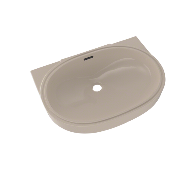 TOTO Oval 19-11/16" x 13-3/4" Undermount Bathroom Sink with CEFIONTECT, Bone, Vitreous China, LT546G#03