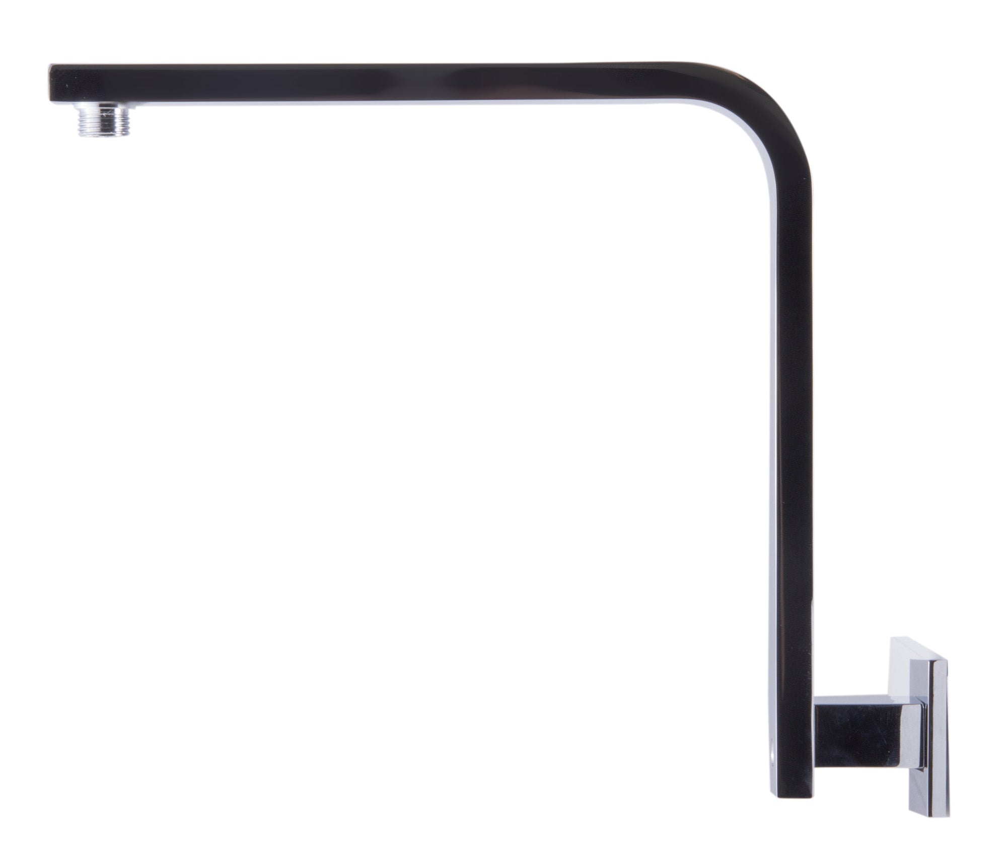 ALFI brand AB12GSW-PC Polished Chrome 12" Square Raised Wall Mounted Shower Arm, Brass