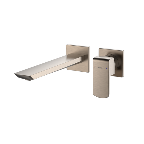 TOTO GR 1.2 GPM Wall-Mount Single-Handle Bathroom Faucet with COMFORT GLIDE Technology, Brushed Nickel, Brass, TLG02311U#BN