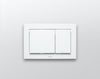 TOTO Push Plate, Rectangle White Plastic for In Wall Tank System, YT800#WH