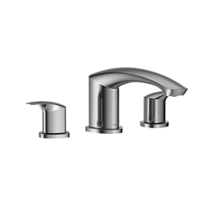 Alternate Image for TOTO GM Two-Handle Deck-Mount Roman Tub Filler Trim, Polished Chrome, Brass, TBG09201U#CP