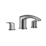 TOTO GM Two-Handle Deck-Mount Roman Tub Filler Trim, Polished Chrome, Brass, TBG09201U#CP