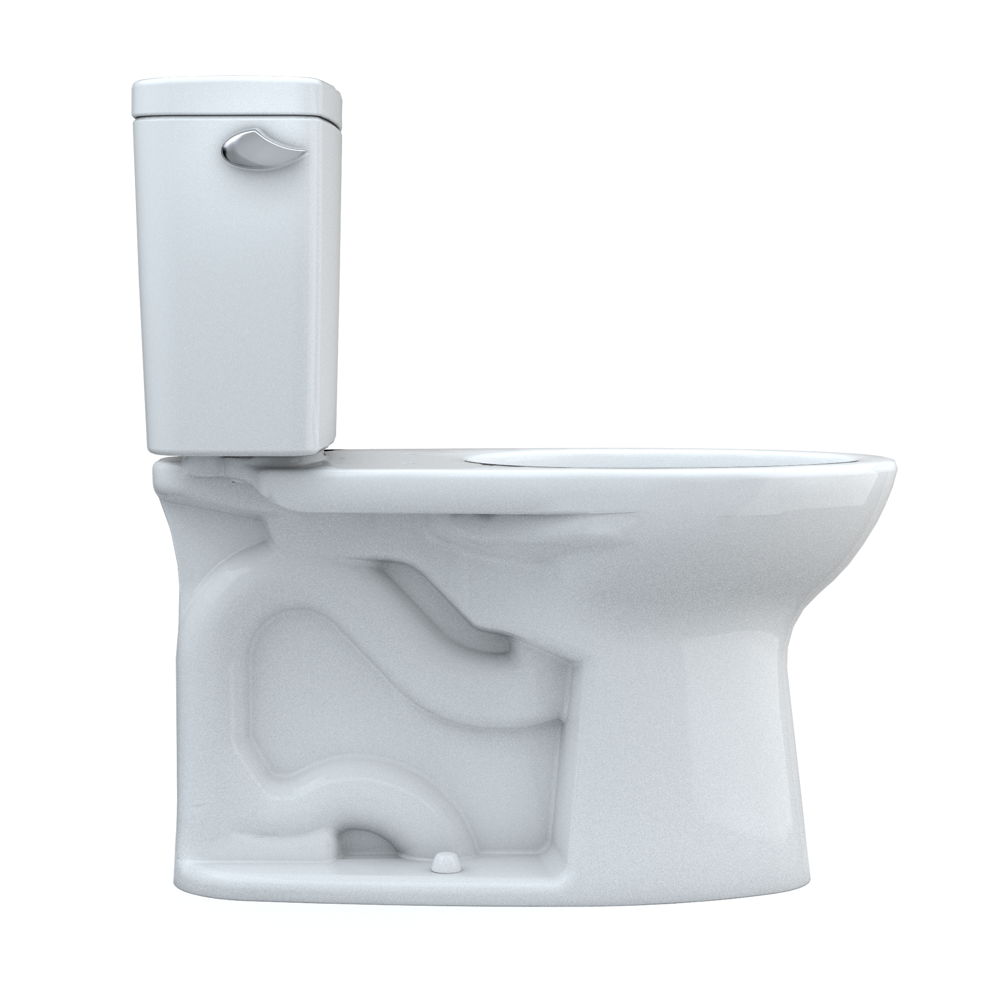 TOTO Drake Two-Piece Elongated 1.6 GPF Universal Height TORNADO FLUSH Toilet with CEFIONTECT and 10 Inch Rough-In, Cotton White, Vitreous China, CST776CSFG.10#01