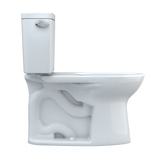 TOTO Drake Two-Piece Elongated 1.6 GPF Universal Height TORNADO FLUSH Toilet with CEFIONTECT and 10 Inch Rough-In, Cotton White, Vitreous China, CST776CSFG.10#01