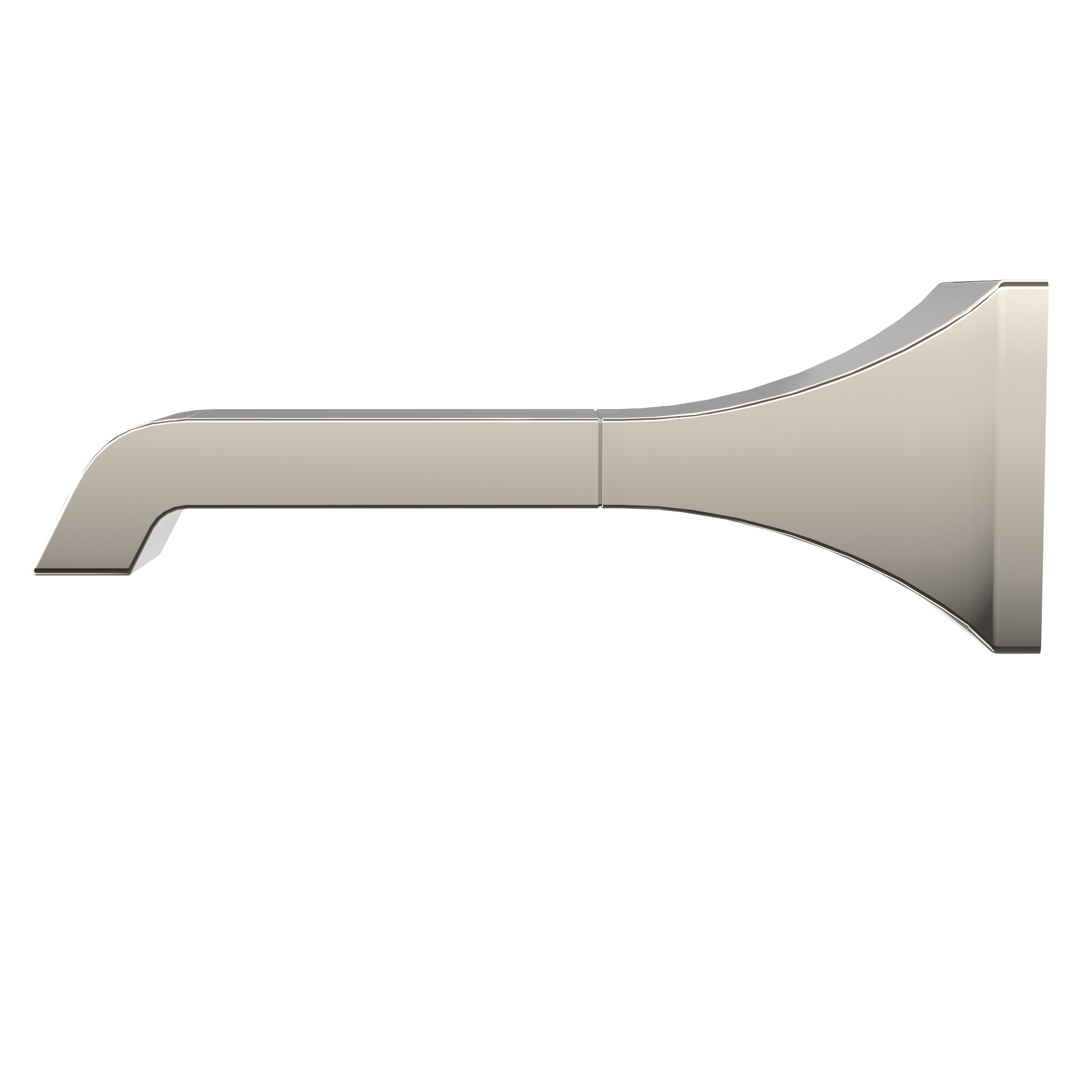 TOTO GC Wall Tub Spout, Polished Nickel, Brass, TBG08001U#PN