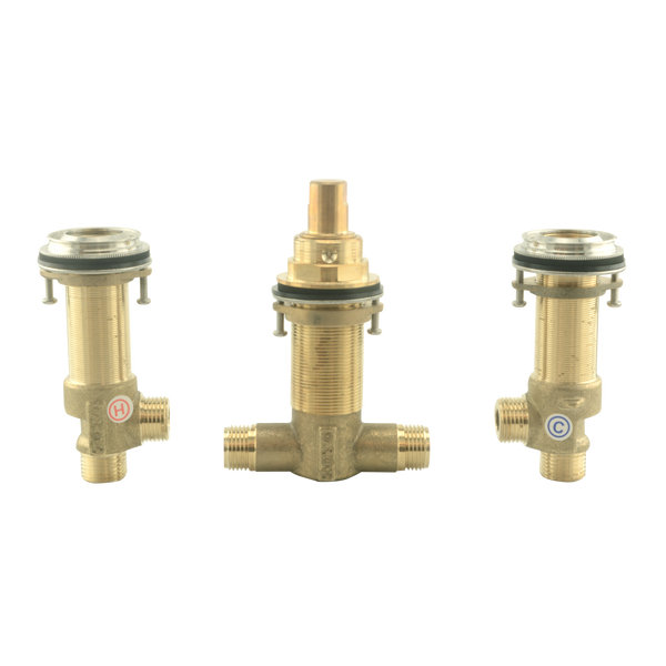 TOTO Three-Hole Roman Tub Filler Rough-In Valve, Brass, TBN01201U