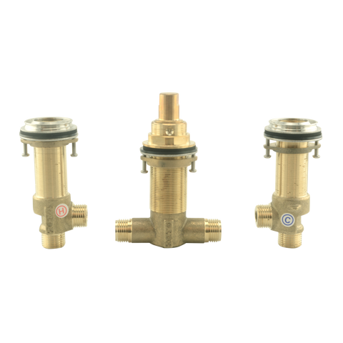 TOTO Three-Hole Roman Tub Filler Rough-In Valve, Brass, TBN01201U