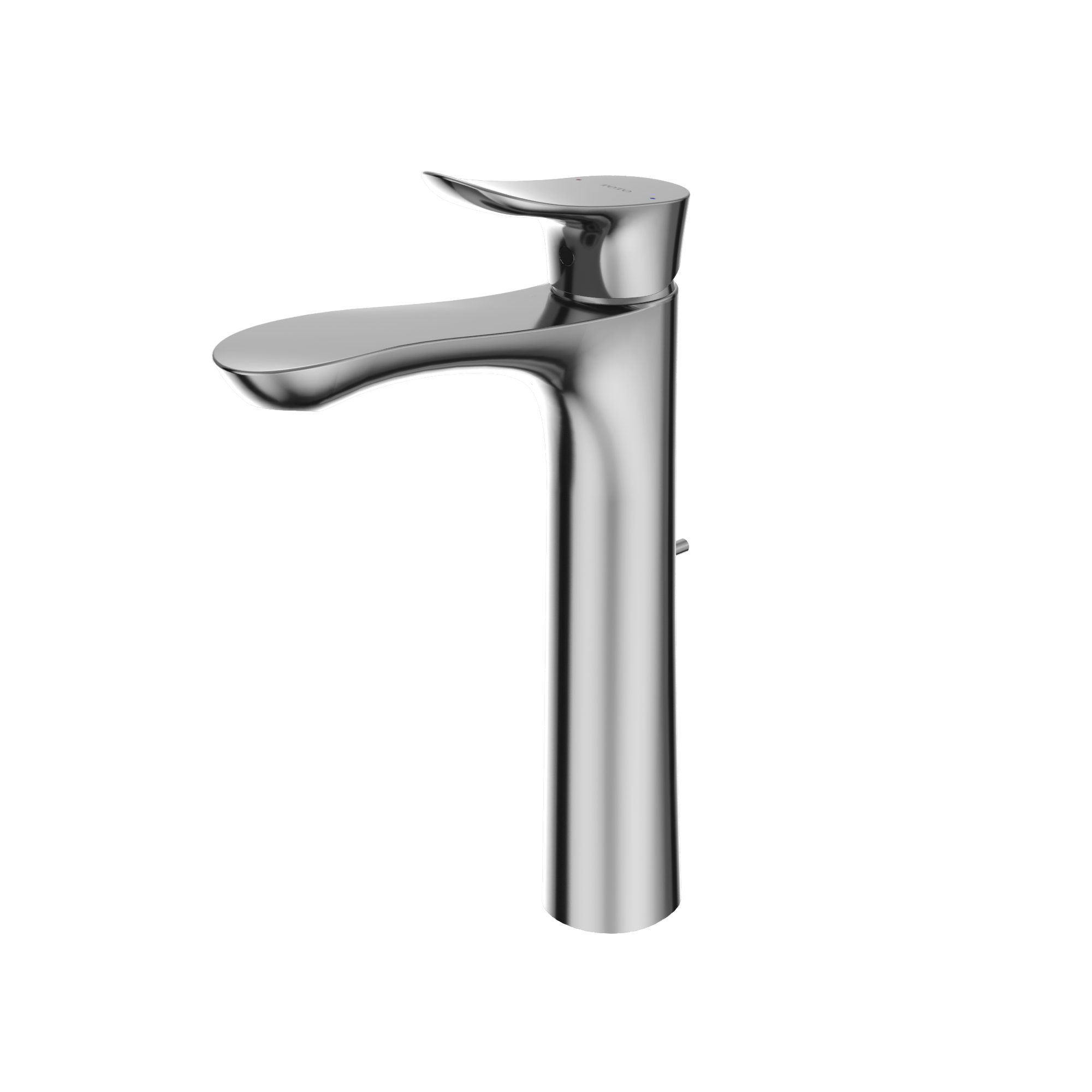 TOTO GO 1.2 GPM Single Handle Vessel Bathroom Sink Faucet with COMFORT GLIDE Technology, Polished Chrome, Brass, TLG01307U#CP