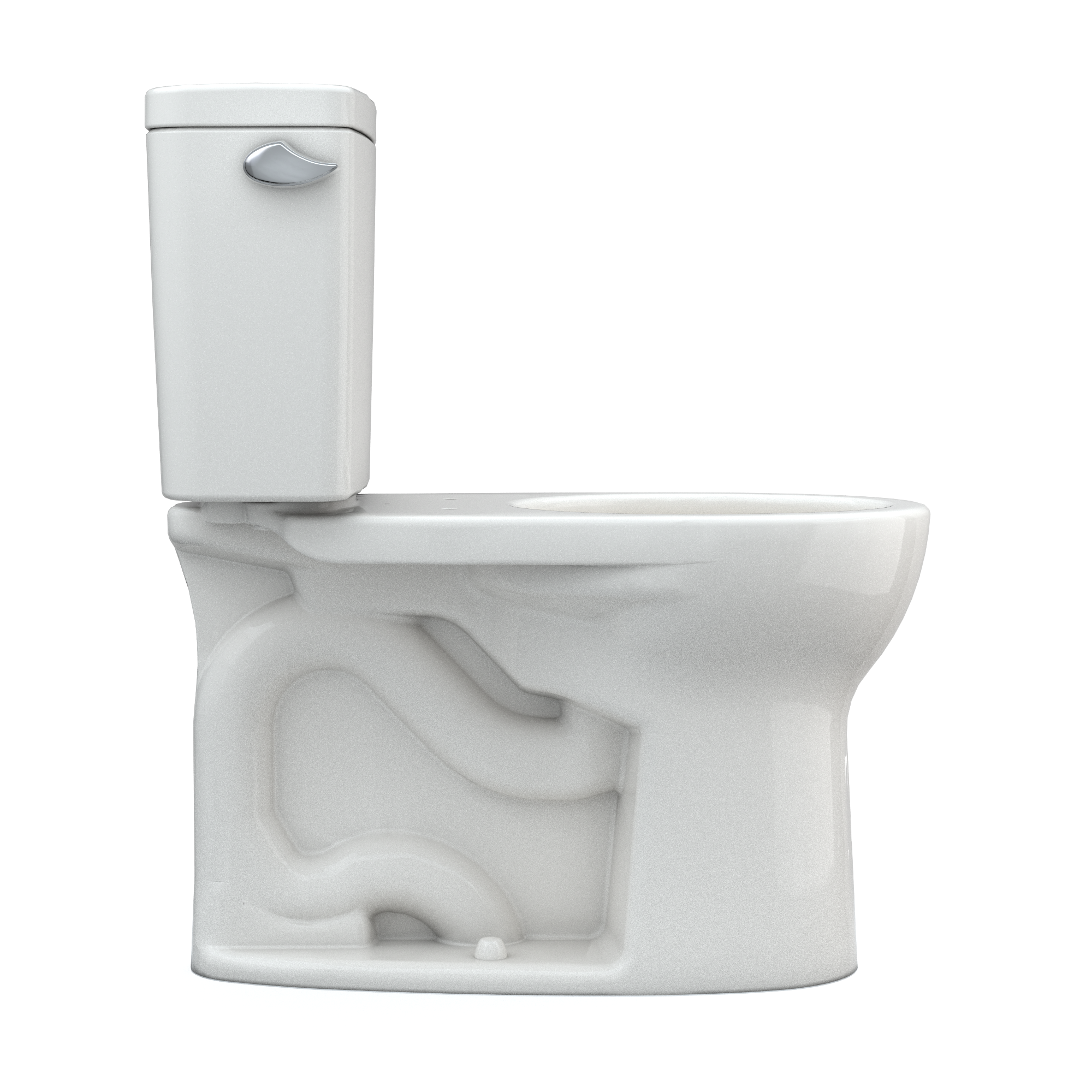 TOTO Drake Two-Piece Round 1.28 GPF Universal Height TORNADO FLUSH Toilet with CEFIONTECT, Colonial White, Vitreous China, CST775CEFG#11