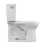 TOTO Drake Two-Piece Round 1.6 GPF Universal Height TORNADO FLUSH Toilet with CEFIONTECT, Colonial White, Vitreous China, CST775CSFG#11