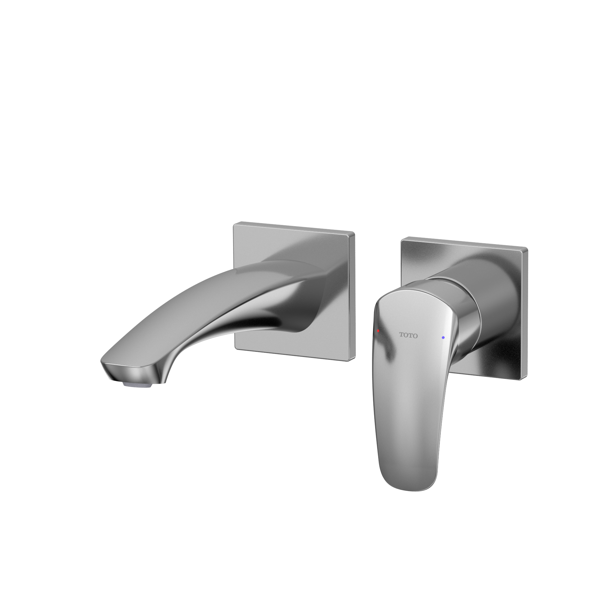 TOTO GM 1.2 GPM Wall-Mount Single-Handle Bathroom Faucet with COMFORT GLIDE Technology, Polished Chrome, Brass, TLG09307U#CP