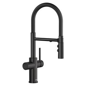 Alternate Image for Blanco Catris Flexo Filter-Ready Semi-Pro Pull-Down Dual-Spray Kitchen Faucet, Matte Black, 1.5 GPM, Brass, 442992