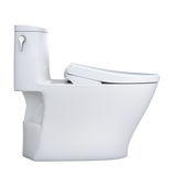 TOTO WASHLET+ Nexus One-Piece Elongated 1.28 GPF Toilet with Auto Flush S7 Contemporary Bidet Seat, Cotton White, Vitreous China|Plastic, MW6424726CEFGA#01