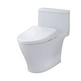 TOTO WASHLET+ Nexus One-Piece Elongated 1.28 GPF Toilet with S7 Contemporary Bidet Seat, Cotton White, Vitreous China|Plastic, MW6424726CEFG#01