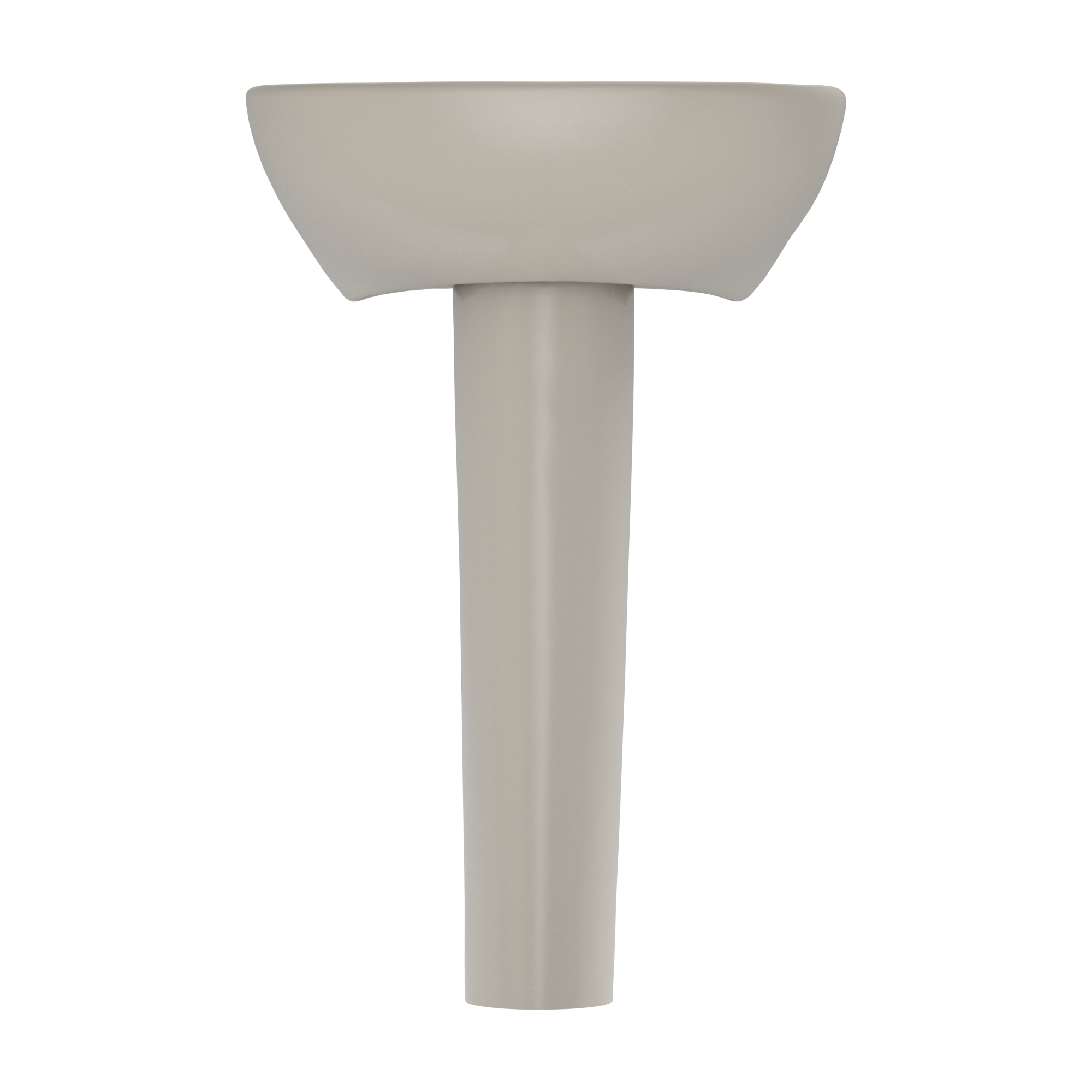 TOTO Supreme Oval Basin Pedestal Bathroom Sink with CeFiONtect for 8 Inch Center Faucets, Bone, Vitreous China, LPT241.8G#03