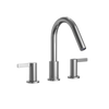 TOTO GF Two Lever Handle Deck-Mount Roman Tub Filler Trim, Polished Chrome, Brass, TBG11201UA#CP