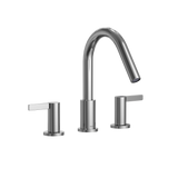 TOTO GF Two Lever Handle Deck-Mount Roman Tub Filler Trim, Polished Chrome, Brass, TBG11201UA#CP