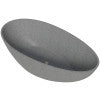 ALFI brand 72" Concrete Free Standing Oval Bathtub, Gray Matte, ABCO72TUB