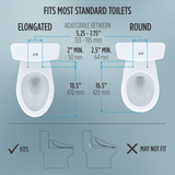 TOTO WASHLET C5 Electronic Bidet Toilet Seat with PREMIST and EWATER+ Wand Cleaning, Elongated, Cotton White, Plastic, SW3084#01