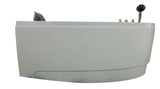 Eago 59" Acrylic Corner Neo-angle Round Bathtub, White, AM161-R