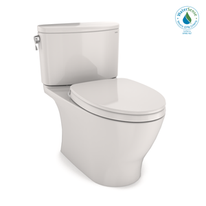 Alternate Image for TOTO Nexus 1G Two-Piece Elongated 1.0 GPF Universal Height Toilet with CEFIONTECT and SS124 SoftClose Seat, WASHLET+ Ready, Colonial White, Vitreous China, MS442124CUFG#11