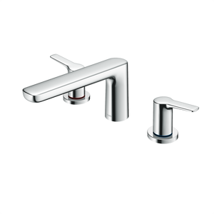 Alternate Image for TOTO GS Two-Handle Deck-Mount Roman Tub Filler Trim, Polished Chrome, Brass, TBG03201U#CP